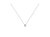 10K White Gold 1/10 Cttw Miracle Set Round-Cut Diamond Square Shape 18" Pendant Necklace