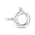 10K White Gold 1/3 Cttw Round Bezel-Set Diamond Solitaire Pendant Necklace