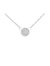 10K White Gold 1/4 Cttw Diamond Flower Pendant Necklace - Adjustable 16-18" Chain