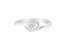 10K White Gold Diamond Promise Ring - White