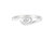 10K White Gold Diamond Promise Ring - White