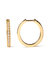 10K Yellow Gold 1/2 Cttw Round-Cut Diamond Hoop Earrings