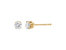 10K Yellow Gold 1/3 Cttw Round Brilliant-Cut Near Colorless Diamond Classic 4-Prong Stud Earrings