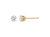 10K Yellow Gold 1/3 Cttw Round Brilliant-Cut Near Colorless Diamond Classic 4-Prong Stud Earrings