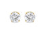 10K Yellow Gold 1/3 Cttw Round Brilliant-Cut Near Colorless Diamond Classic 4-Prong Stud Earrings