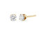 10K Yellow Gold 1/3 Cttw Round Brilliant-Cut Near Colorless Diamond Classic 4-Prong Stud Earrings - Yellow