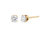 10K Yellow Gold 1/3 Cttw Round Brilliant-Cut Near Colorless Diamond Classic 4-Prong Stud Earrings - Yellow