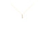 10K Yellow Gold 1/4 cttw Miracle-Set Brilliant Round Cut Diamond Graduating 3 Stone Drop 18" Pendant Necklace