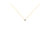 10K Yellow Gold 1/5 Carat Round Brilliant-Cut Diamond Modern Bezel-Set Solitaire 16"-18" Pendant Necklace