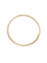 10K Yellow Gold 1.00 Cttw Diamond Cluster X Link Tennis Link 7.50" Bracelet - Gold