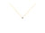 10K Yellow Gold 3/10 Carat Round Brilliant-Cut Diamond Modern Bezel-Set Solitaire 16"-18" Pendant Necklace