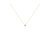 10K Yellow Gold Plated .925 Sterling Silver 1/10 Cttw Miracle Set Round Diamond Heart Shape 18" Pendant Necklace