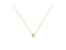 10K Yellow Gold Plated .925 Sterling Silver 1/10 Cttw Miracle Set Round Diamond Square Box Shape 18" Pendant Necklace