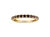 10K Yellow Gold Plated .925 Sterling Silver 1/4 Cttw Channel Set Round Diamond 11 Stone Wedding Band Ring (K-L Color, I1-I2 Clarity) - Metal: Yellow & White, Diamond: K-L