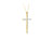 10K Yellow Gold Plated .925 Sterling Silver 4.0 Cttw Round Cut Diamond Cross Pendant Necklace