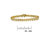 10K Yellow Gold Plated .925 Sterling Silver 7.0 cttw 2-Prong Set Round Brilliant Cut Diamond "S" Link Bracelet