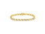 10K Yellow Gold Plated Sterling Silver 1 cttw Diamond Link Bracelet - Gold