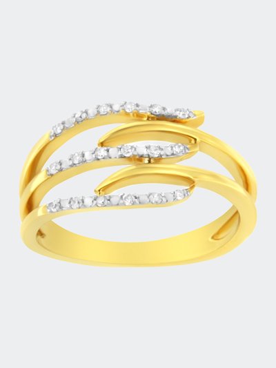 Haus of Brilliance 10k Yellow Gold Round And Baguette-Cut Diamond Ring product