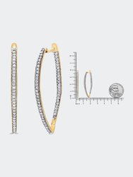 10k Yellow Gold Round Cut Diamond Earrings