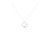 10KT Two Tone Gold 1/6 cttw Diamond Floating Heart Pendant Necklace