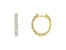 10KT Two-Toned Gold Diamond Hoop Earring