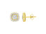 10KT Yellow Gold Diamond Stud Earrings