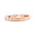 14K Rose Gold 3/8 Cttw Baguette And Round Diamond Bridal Band - H-I Color, VS1-VS2 Clarity - Size 6.75