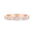 14K Rose Gold 3/8 Cttw Baguette And Round Diamond Bridal Band - H-I Color, VS1-VS2 Clarity - Size 6.75 - Rose Gold