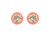 14K Rose Gold Plated .925 Sterling Silver 1.0 Cttw Round Brilliant Cut Diamond Solitaire Milgrain Stud Earrings - 14K Rose Gold Plated