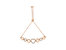 14K Rose Gold Plated .925 Sterling Silver Diamond Accent Circle and Heart Link Adjustable 6”-10” Bolo Bracelet - 14K Rose Gold