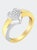 14K Two-Toned Gold Princess-Cut Diamond Heart Promise Ring - Two-Toned Gold