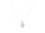 14K White Gold 1/2 Cttw Heart-Shaped Diamond Classic Solitaire 18" Pendant Necklace