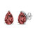 14K White Gold 1/2 Cttw Lab Grown Pink Pear Diamond 3 Prong Set Martini Solitaire Stud Earrings - Pink Color, VS2-SI1 Clarity - White Gold