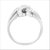14K White Gold 1/3 Cttw Channel Set Baguette Diamond Bypass Ring Band - H-I Color, SI1-SI2 Clarity - Ring Size 7