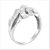 14K White Gold 1/3 Cttw Channel Set Baguette Diamond Bypass Ring Band - H-I Color, SI1-SI2 Clarity - Ring Size 7