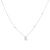 14K White Gold 1/3 Cttw Round Diamond Marquise Shaped Station Necklace - H-I Color, SI1-SI2 Clarity - 18" - White Gold