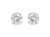 14K White Gold 1/4 Cttw Lab Grown Diamond 4-Prong Classic Solitaire Stud Earrings - G-H Color, VS2-SI1 Clarity - White Gold