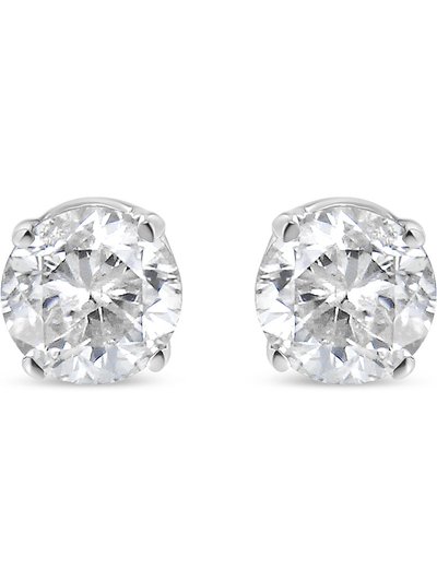 Haus of Brilliance 14K White Gold 1/4 Cttw Lab Grown Diamond 4-Prong Classic Solitaire Stud Earrings - G-H Color, VS2-SI1 Clarity product
