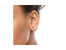 14K White Gold 1.0 Cttw Blue Lab-Grown Diamond Screw-Back Classic Bezel Solitaire Stud Earrings - Blue Color, VS2-SI1 Clarity