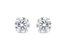 14K White Gold 1.00 Cttw Round Brilliant-Cut Diamond Classic 4-Prong Stud Earrings with Screw Backs - White