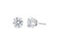 14K White Gold 1.00 Cttw Round Brilliant-Cut Diamond Classic 4-Prong Stud Earrings with Screw Backs