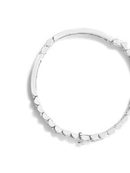 14K White Gold 12.0 Cttw Men's Invisible Set Princess Diamond Tennis Bracelet (G-H Color, VS1-VS2 Clarity)