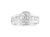 14K White Gold 2 3/4 Cttw Invisible-Set Princess And Channel-Set Baguette Diamond Step Up Cocktail Ring - G-H Color, SI1-SI2 Clarity - Ring Size 9.25 - White Gold