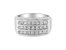 14K White Gold Men's Diamond Channel Set Band Ring - White