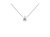 14K White Gold Pear Shape Lab Grown Diamond Solitaire Pendant Necklace - White