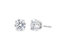 14k White Gold Solitaire Diamond Stud Earrings