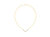 14K Yellow and White Gold 1/4 Cttw Princess Cut Diamond Channel-Set “V” Shape 18" Pendant Necklace