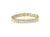 14K Yellow And White Gold 5.0 Cttw Round & Baguette Cut Diamond 7" Reflective Tennis Bracelet - Yellow/White Gold
