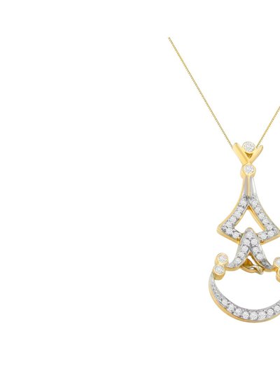 Haus of Brilliance 14K Yellow Gold 1/3 cttw Round Diamond Pendant Necklace product