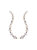 14K Yellow Gold 1.00 Cttw Round-Cut Diamond Graduated Journey Stud Earrings - Gold